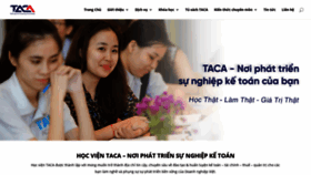What Taca.edu.vn website looked like in 2020 (3 years ago)