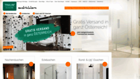 What Traumdusche.at website looked like in 2020 (3 years ago)