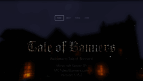 What Taleofbanners.com website looked like in 2020 (3 years ago)