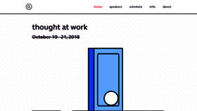 What Thoughtatwork.org website looked like in 2020 (3 years ago)