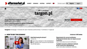 What Targon.pl website looked like in 2020 (3 years ago)