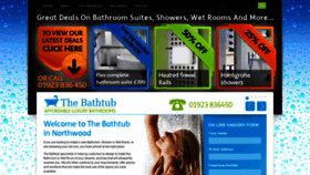 What The-bathtub.co.uk website looked like in 2020 (5 years ago)
