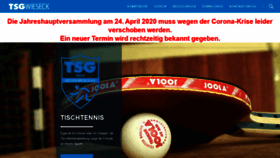 What Tsg-wieseck.de website looked like in 2020 (3 years ago)