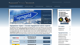 What Tagesgeldzins-vergleich.net website looked like in 2020 (3 years ago)