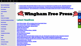 What Thewinghamfreepress.com website looked like in 2020 (3 years ago)