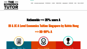 What Theeconomicstutor.com website looked like in 2020 (3 years ago)