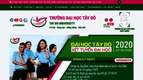 What Tdu.edu.vn website looked like in 2020 (3 years ago)