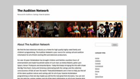 What Theauditionnetwork.com website looked like in 2020 (3 years ago)