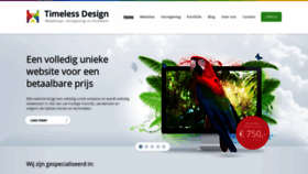 What Timelessdesign.nl website looked like in 2020 (3 years ago)