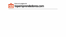 What Topemprendedores.com website looked like in 2020 (3 years ago)