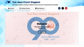 What Truejesuschurch.sg website looked like in 2020 (3 years ago)