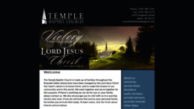 What Templebaptch.com website looked like in 2020 (3 years ago)