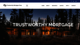What Trustworthyloan.com website looked like in 2020 (3 years ago)