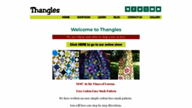 What Thangles.com website looked like in 2020 (3 years ago)