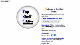 What Topshelfoldies.org website looked like in 2020 (3 years ago)