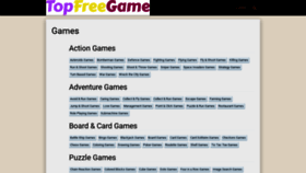 What Topfreegame.com website looked like in 2020 (3 years ago)