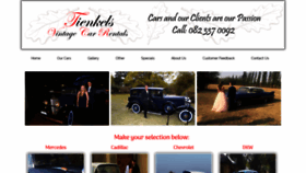 What Tienkelsvintagecarhire.co.za website looked like in 2020 (3 years ago)