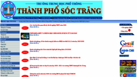 What Thptsoctrang.edu.vn website looked like in 2020 (3 years ago)