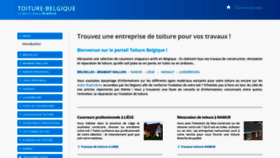What Toiture-belgique.be website looked like in 2020 (3 years ago)