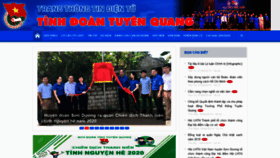 What Tinhdoantuyenquang.vn website looked like in 2020 (3 years ago)