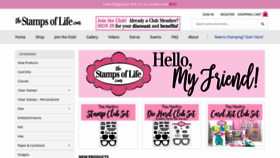 What Thestampsoflife.com website looked like in 2020 (3 years ago)