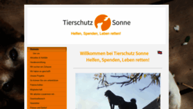 What Tierschutz-sonne.at website looked like in 2020 (3 years ago)