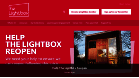 What Thelightbox.org.uk website looked like in 2020 (3 years ago)