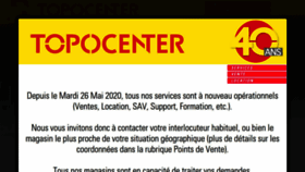 What Topocenter.fr website looked like in 2020 (3 years ago)