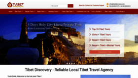 What Tibetdiscovery.com website looked like in 2020 (3 years ago)