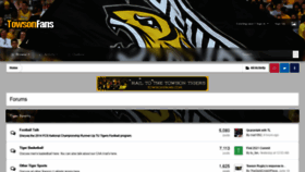 What Towsonfans.com website looked like in 2020 (3 years ago)