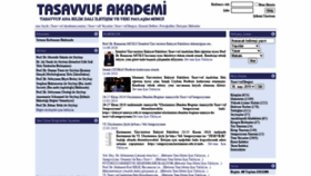 What Tasavvufakademi.com website looked like in 2020 (3 years ago)