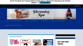 What Telecommutingmommies.com website looked like in 2020 (3 years ago)