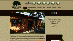 What Treetopsguesthouse.co.za website looked like in 2020 (3 years ago)