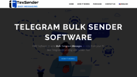 What Texsender.net website looked like in 2020 (3 years ago)