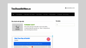 What Tieuchuanvietnam.co website looked like in 2020 (3 years ago)