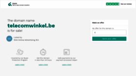 What Telecomwinkel.be website looked like in 2020 (3 years ago)