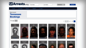 What Tennessee.arrests.org website looked like in 2020 (3 years ago)