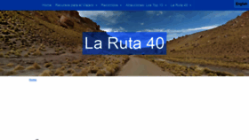 What Turismoruta40.com.ar website looked like in 2020 (3 years ago)