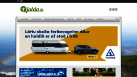 What Tjalda.is website looked like in 2020 (3 years ago)