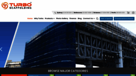 What Turboscaffolding.com.au website looked like in 2020 (3 years ago)