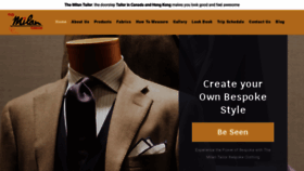 What Themilantailor.com website looked like in 2020 (3 years ago)