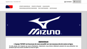 What Tsport.fr website looked like in 2020 (3 years ago)