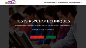 What Test-psychotechnique-en-ligne.fr website looked like in 2020 (3 years ago)