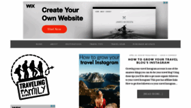 What Travelingfamilyblog.com website looked like in 2020 (3 years ago)