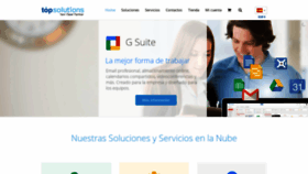 What Topsolutions.es website looked like in 2020 (3 years ago)