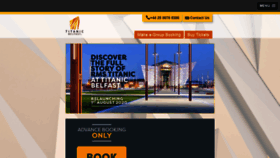 What Titanicbelfast.com website looked like in 2020 (3 years ago)