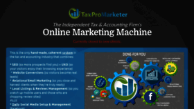What Taxmarketingmachine.com website looked like in 2020 (3 years ago)