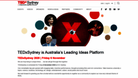 What Tedxsydney.com website looked like in 2020 (3 years ago)