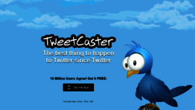 What Tweetcaster.com website looked like in 2020 (3 years ago)