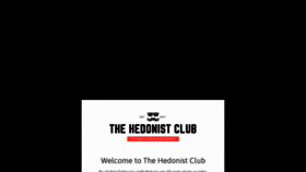 What Thehedonistclub.co.uk website looked like in 2020 (3 years ago)
